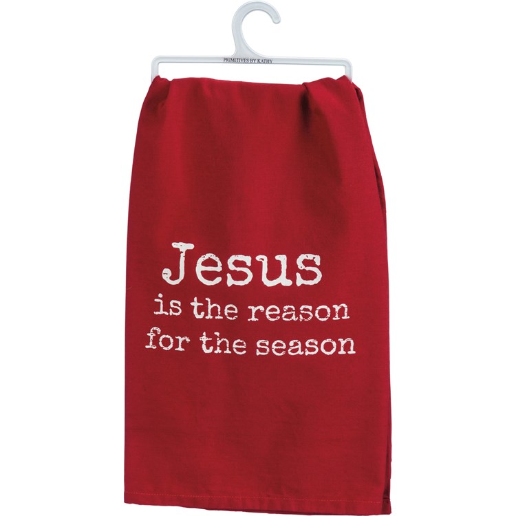 Jesus Is The Reason For The Season Kitchen Towel - Cotton