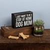 Dog Mom Box Sign - Wood