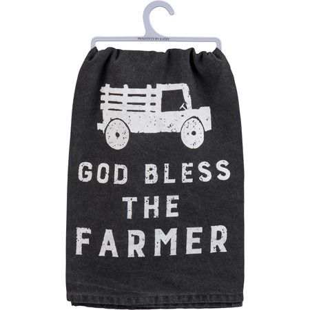 Kitchen Towel - God Bless The Farmer - 28" x 28" - Cotton