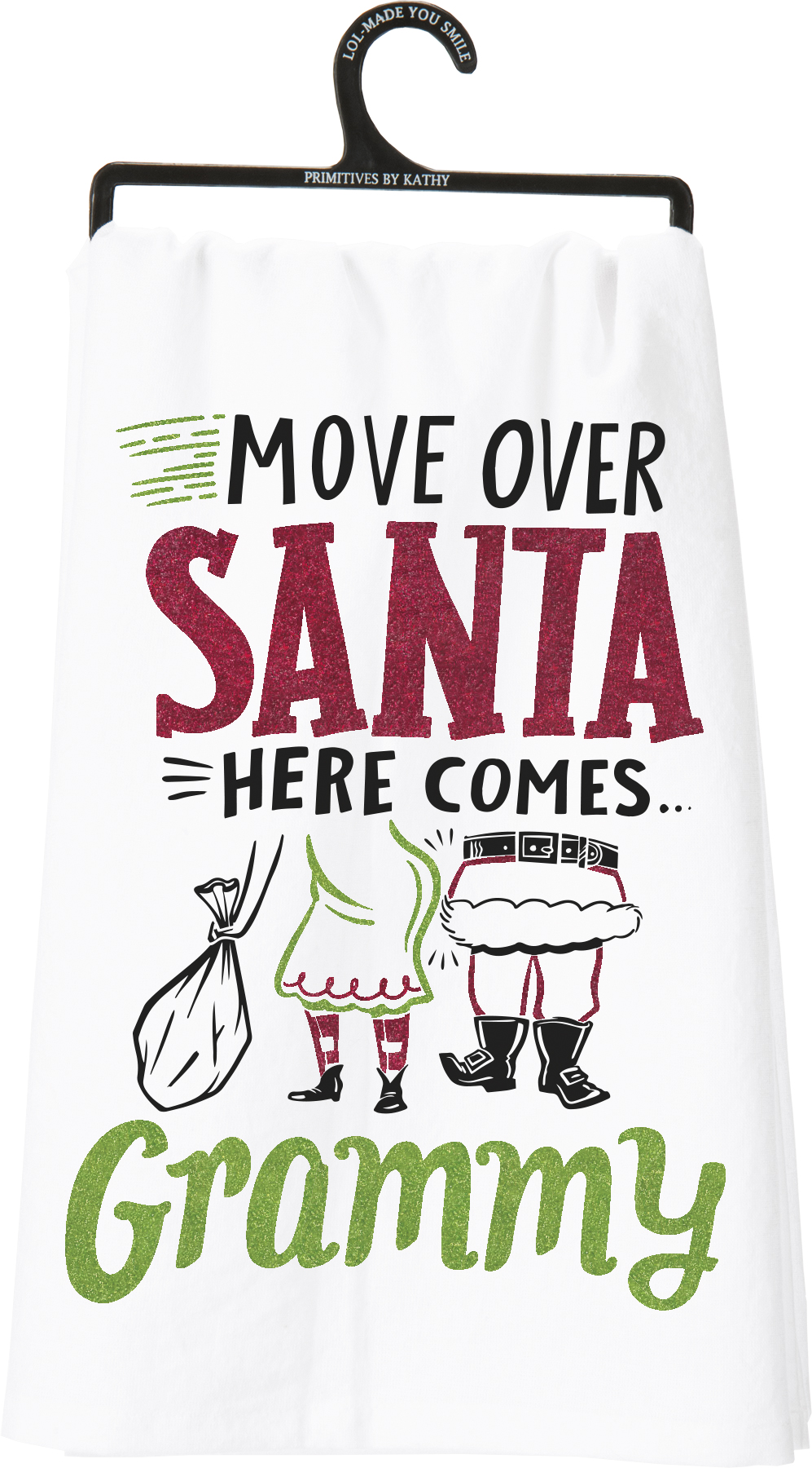 Move Over Santa Here Comes Grammy Kitchen Towel | Primitives By Kathy