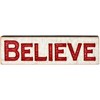 Believe Carved Sign - Wood