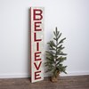 Believe Jumbo Carved Sign - Wood
