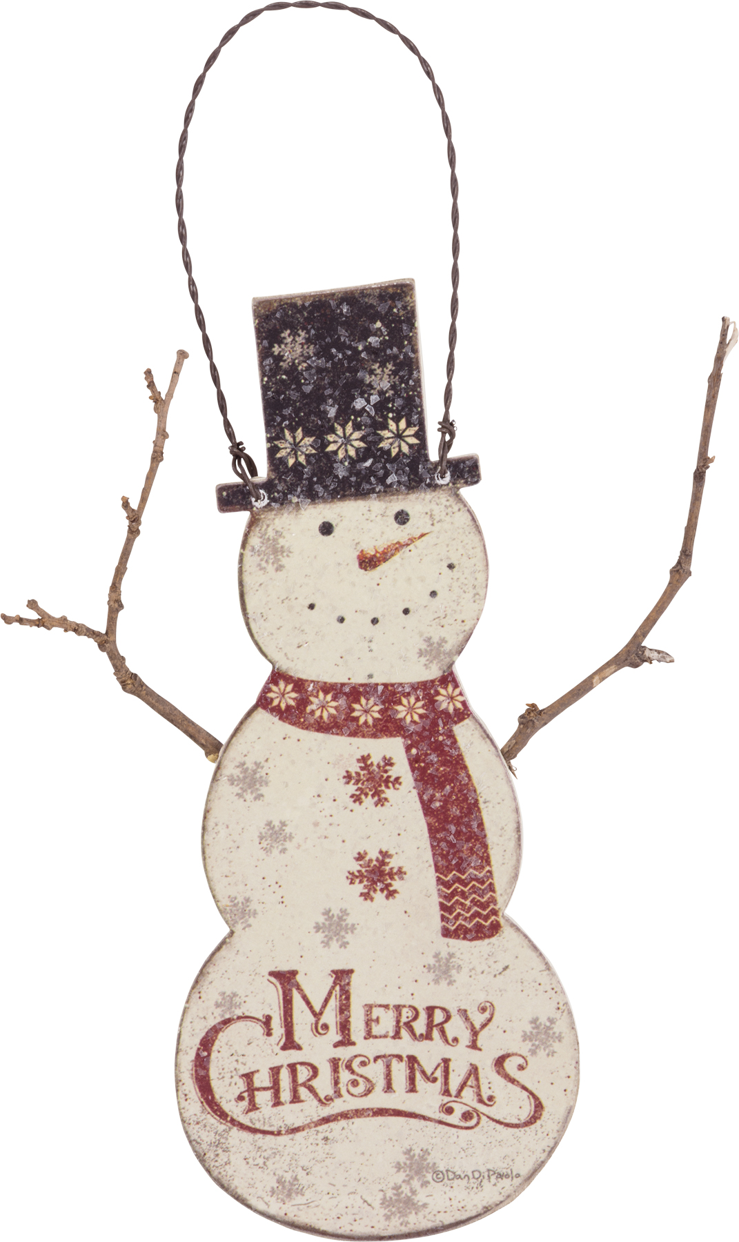 Tis The Season Snowman Ornament Christmas Ornament Primitives by Kathy 