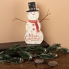 Nordic Snowman Chunky Sitter - Wood, Paper, Mica