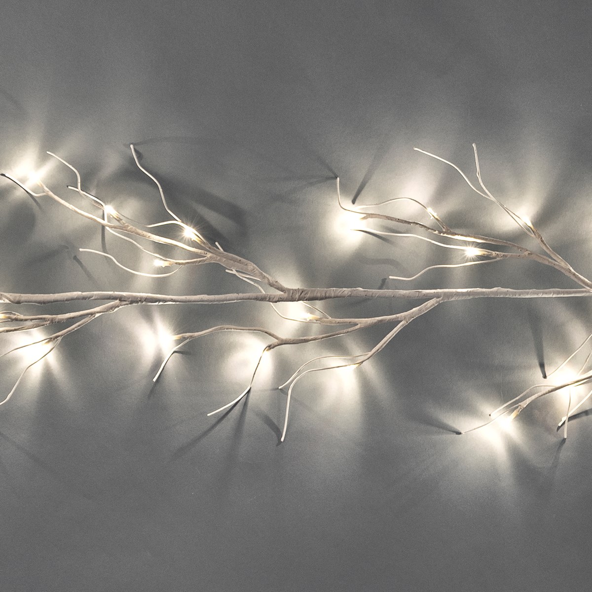 Lighted Birch Twig Garland - Wire, Plastic, Cord 
