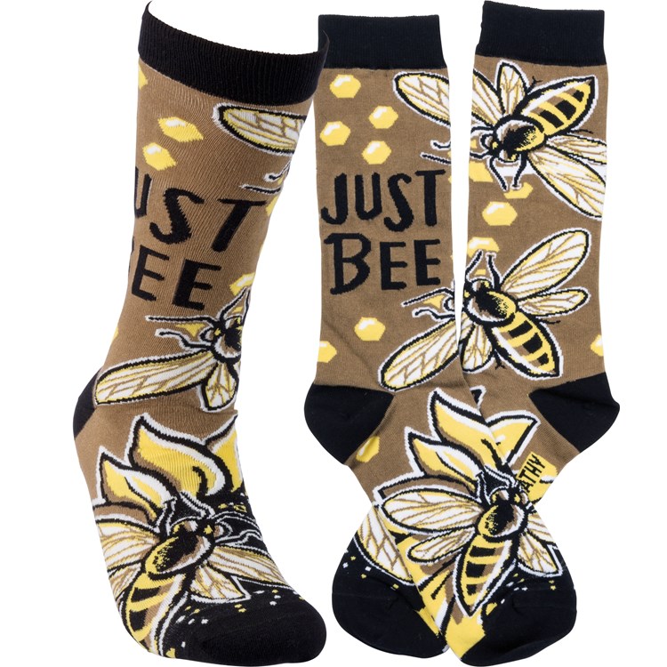 Socks - Just Bee - One Size Fits Most - Cotton, Nylon, Spandex 