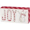 Joy Snowman Box Sign - Wood 