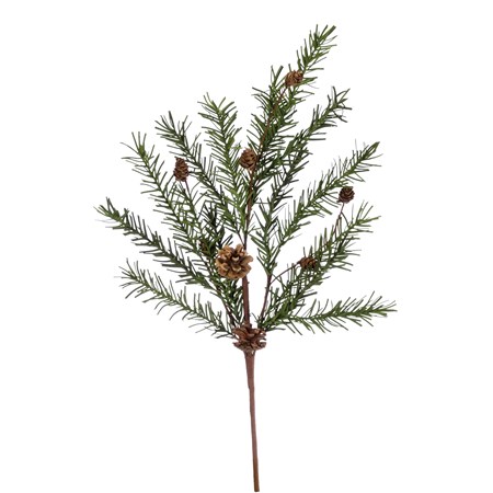 Small Pine With Pinecone Pick - Wire, Paper, Plastic, Pinecones
