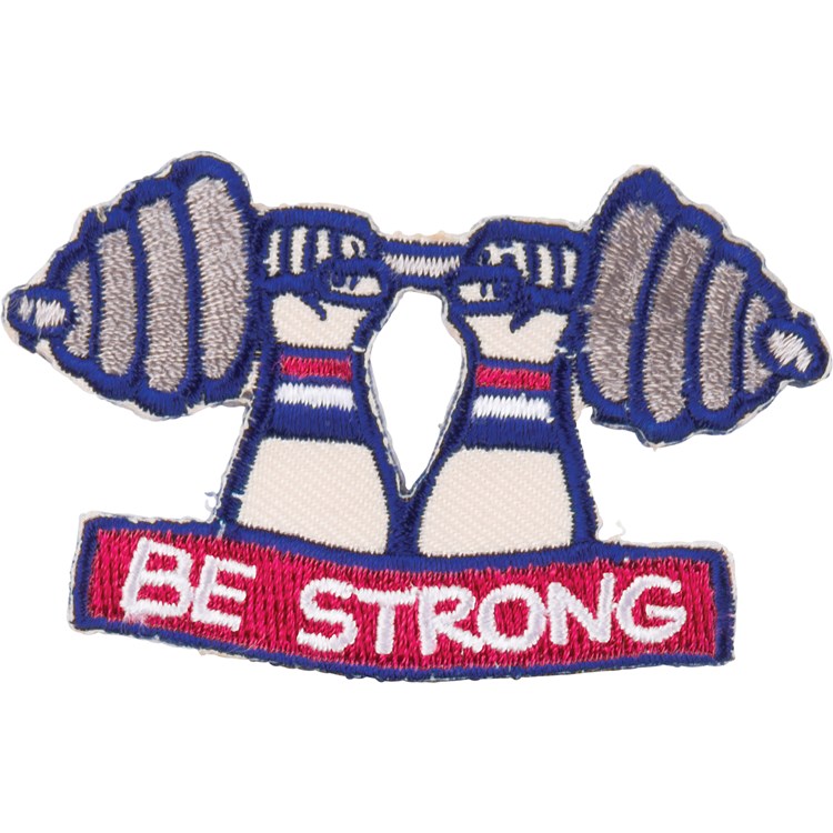 Patch - Be Strong You Are Inspiring - Patch: 2.50" x 1.75", Card: 3" x 5" - Fabric, Cotton, Paper