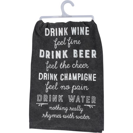 Kitchen Towel - Nothing Rhymes With Water - 28" x 28" - Cotton