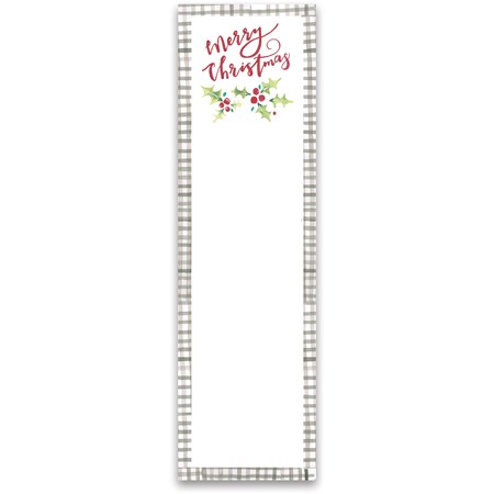 Merry Christmas List Pad - Paper, Magnet