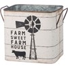 Farm House / Farm Sweet Farm House Bin Set - Metal, Paper