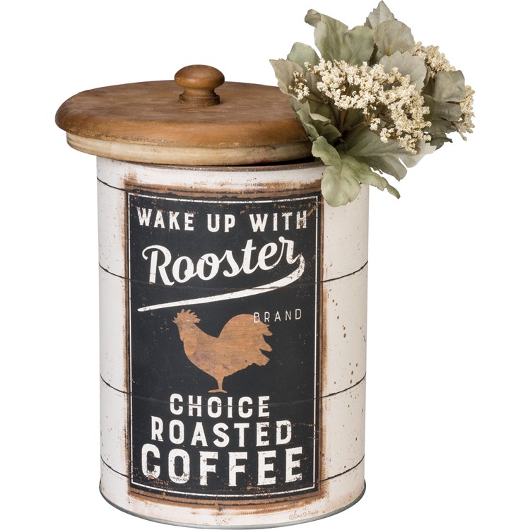 Farmhouse Canister Set - Metal, Paper, Wood