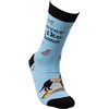 Socks - Never Hike Alone - One Size Fits Most - Cotton, Nylon, Spandex