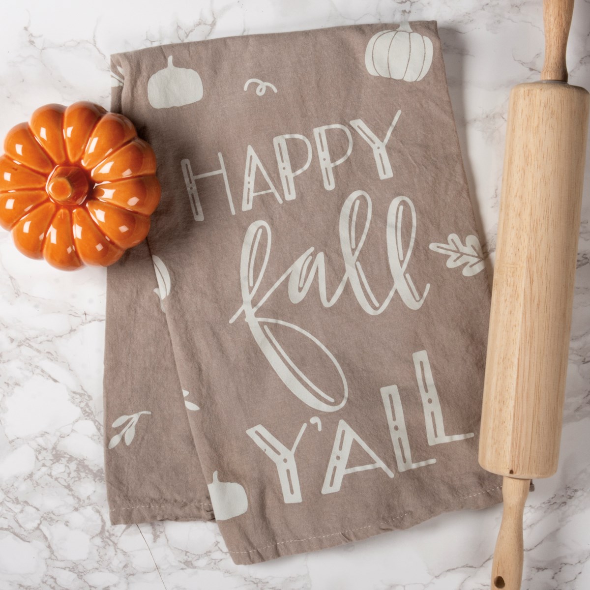 Happy Fall Y'all Kitchen Towel - Cotton