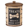Treats Good Dog Good Dog? Canister Set - Metal, Paper, Wood