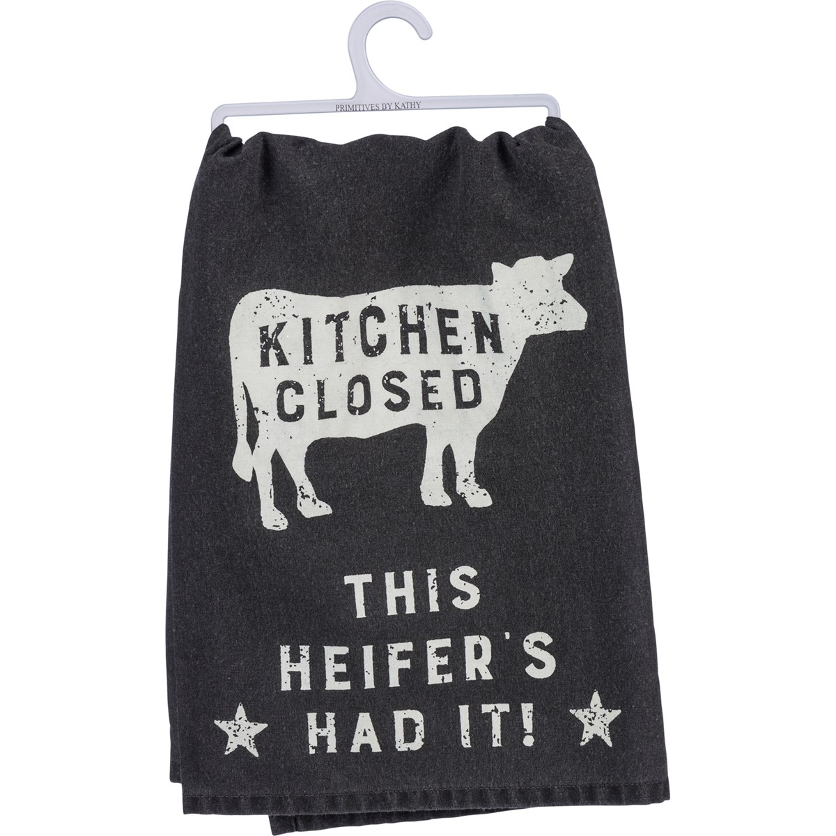 Kitchen Towel - Kitchen Closed This Heifer's Had - 28" x 28" - Cotton
