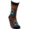 Socks - I Support The Right To Arm Bears - One Size Fits Most - Cotton, Nylon, Spandex