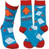 Socks - Awesome Teacher - One Size Fits Most - Cotton, Nylon, Spandex