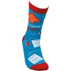 Socks - Awesome Teacher - One Size Fits Most - Cotton, Nylon, Spandex