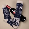 Socks - Not Drinking Alone If Your Dog Is Home - One Size Fits Most - Cotton, Nylon, Spandex