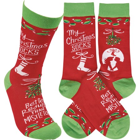 My Christmas Socks Socks - Cotton, Nylon, Spandex