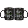 Merry Christmas Holly Mug - Stoneware