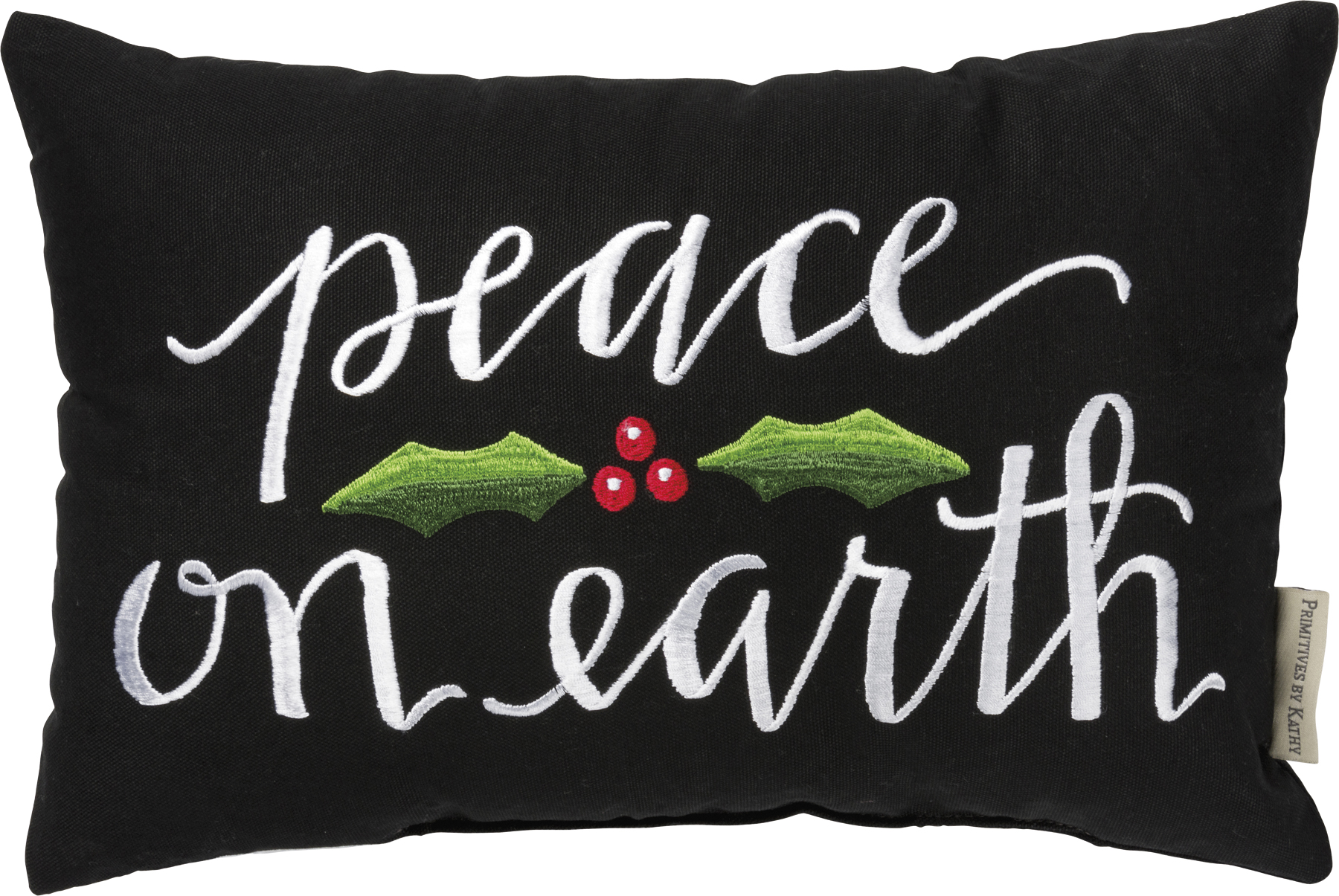 Pillow Peace On Earth Hand Illustrated Collection Primitives By Kathy