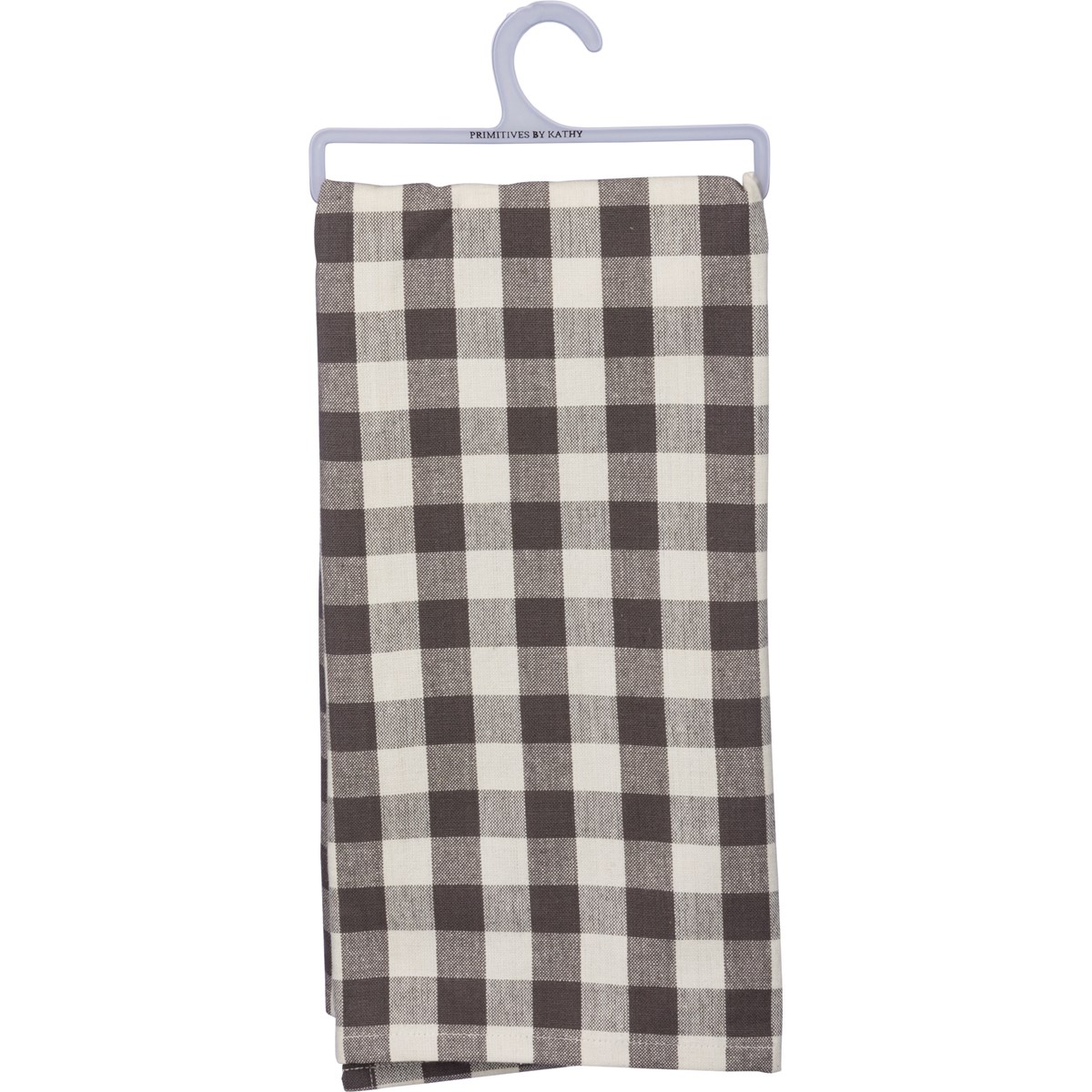 Kitchen Towel - Sm Gray Buffalo Check - 20" x 28" - Cotton