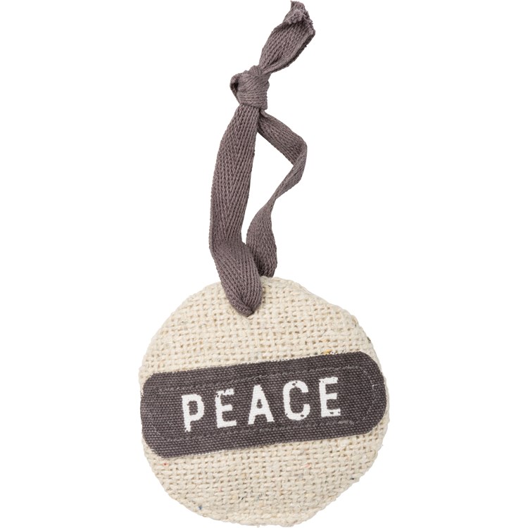 Joy Peace Believe Ornament Set - Cotton