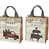 Truck Christmas On The Farm Daily Tote - Post-Consumer Material, Nylon