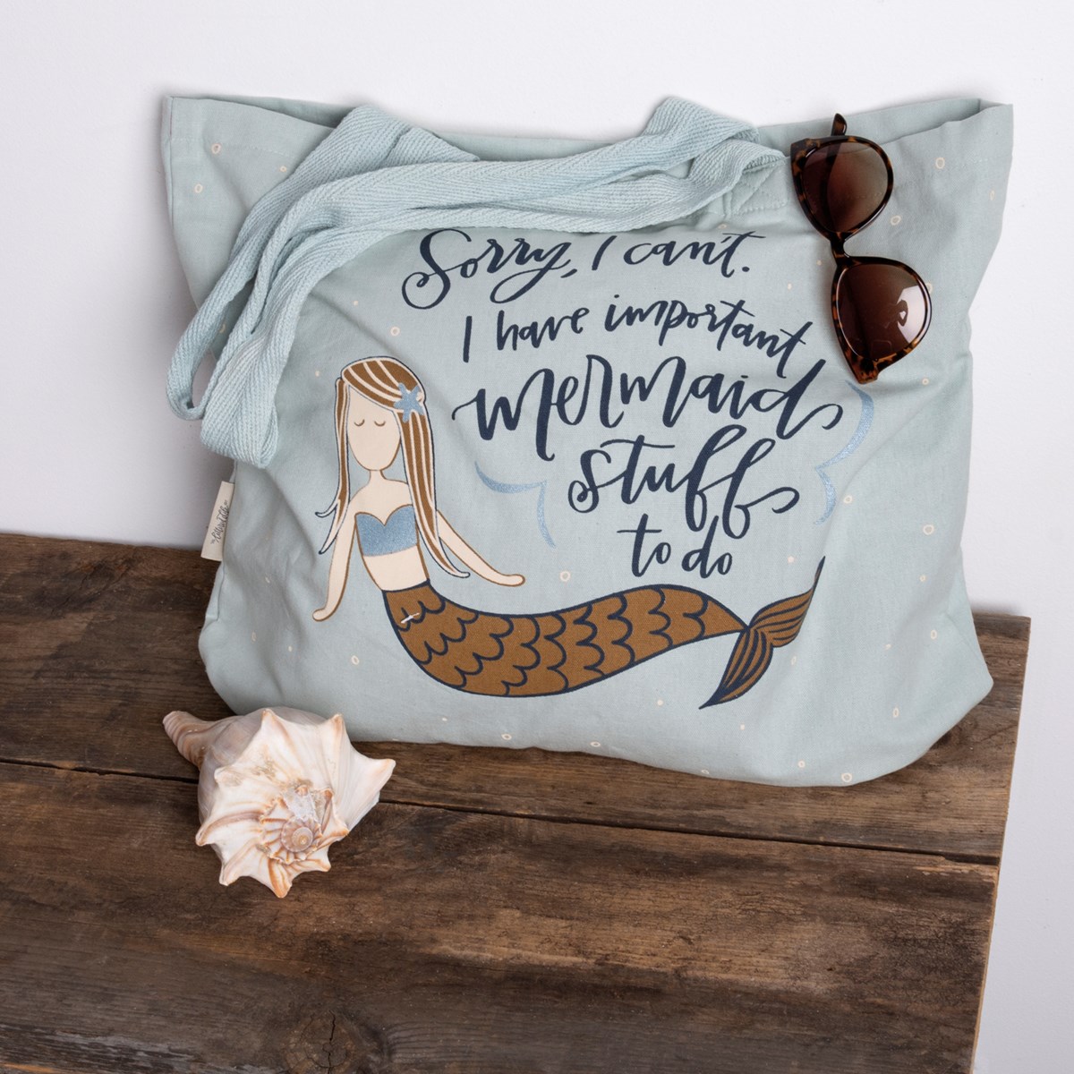 I Have Important Mermaid Stuff To Do Tote - Cotton