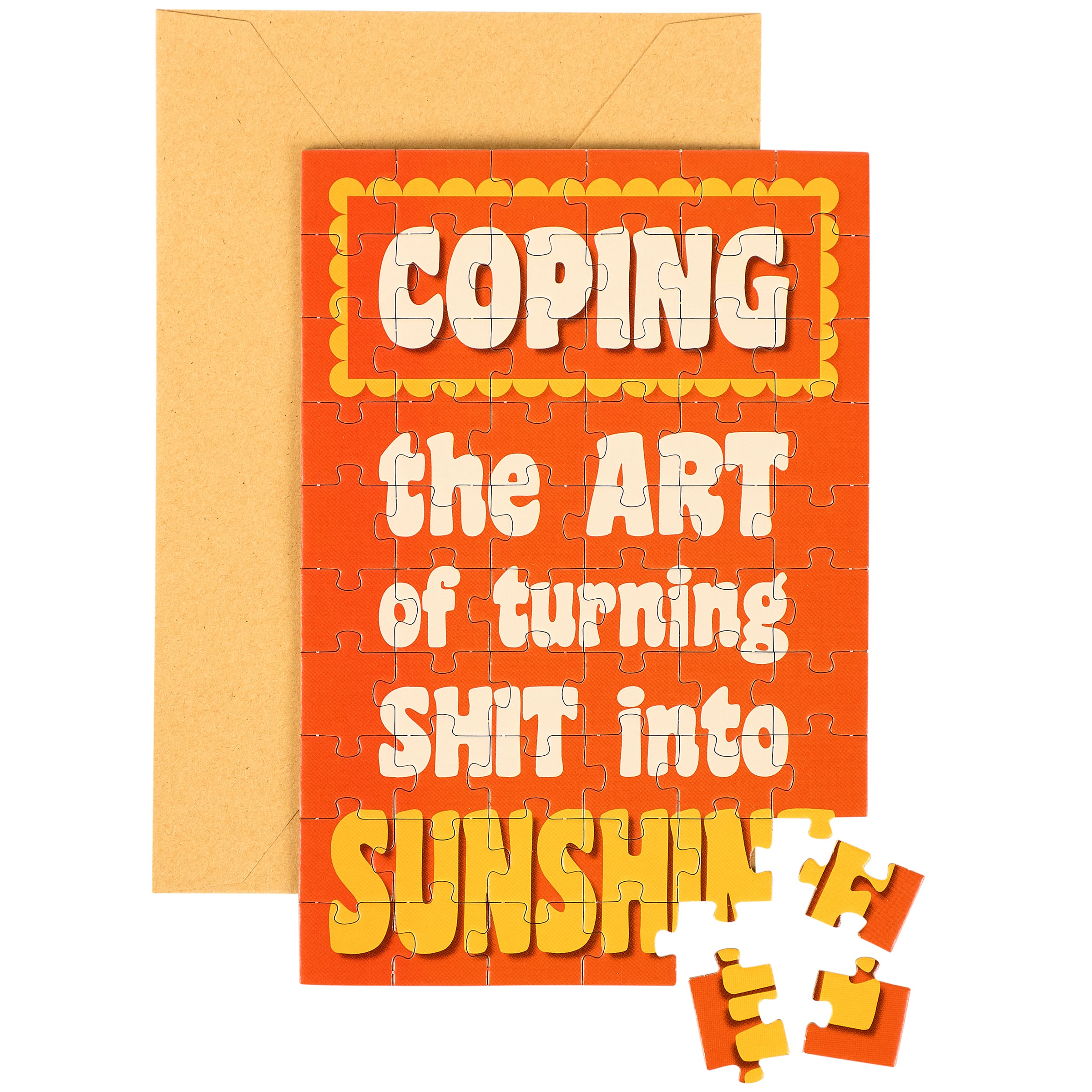 Sunshine Puzzle Card | Primitives By Kathy
