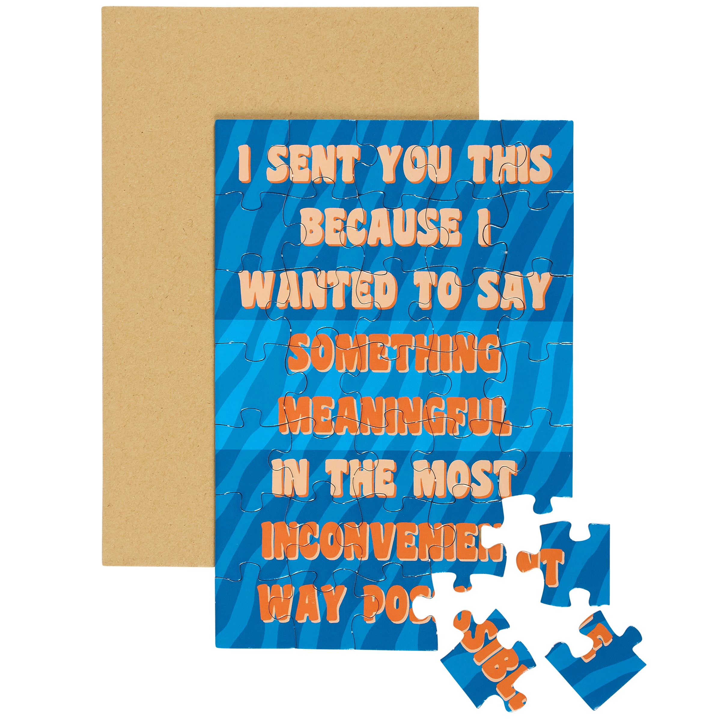 Most Inconvenient Way Possible Puzzle Card | Primitives By Kathy