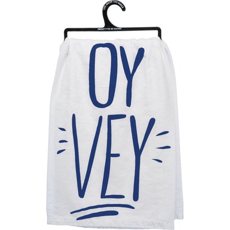 Kitchen Towel - Oy Vey - 28" x 28" - Cotton