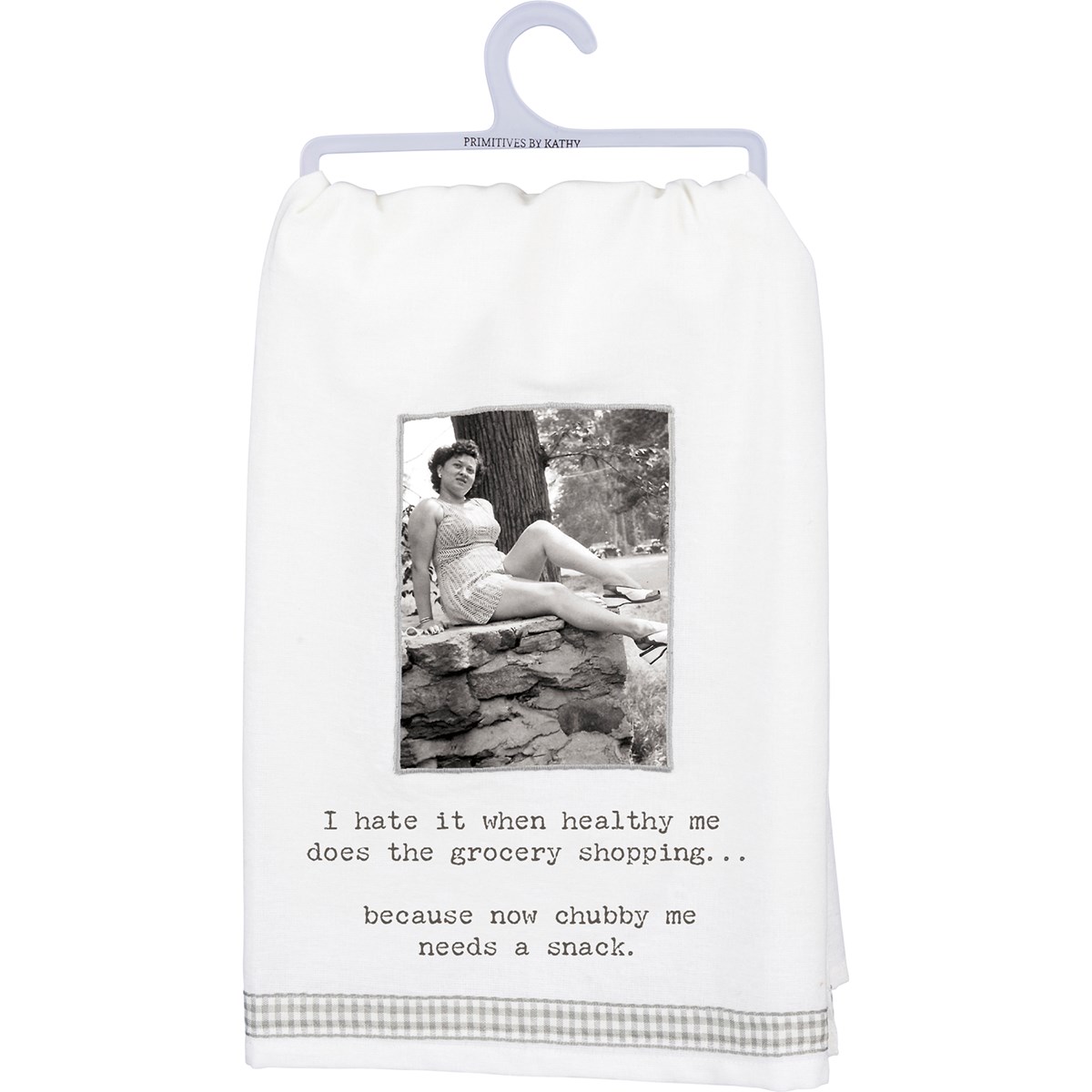 Now Chubby Me Needs A Snack Kitchen Towel - Cotton, Ribbon