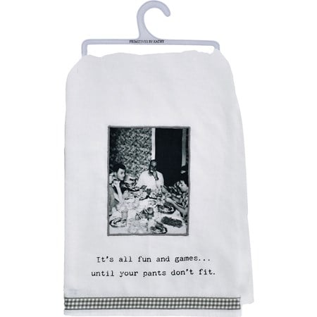 It's All Fun And Games Until Kitchen Towel - Cotton, Ribbon