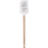 Spatula - Social Distance From The Kitchen - 2.50" x 13" x 0.50" - Silicone, Wood