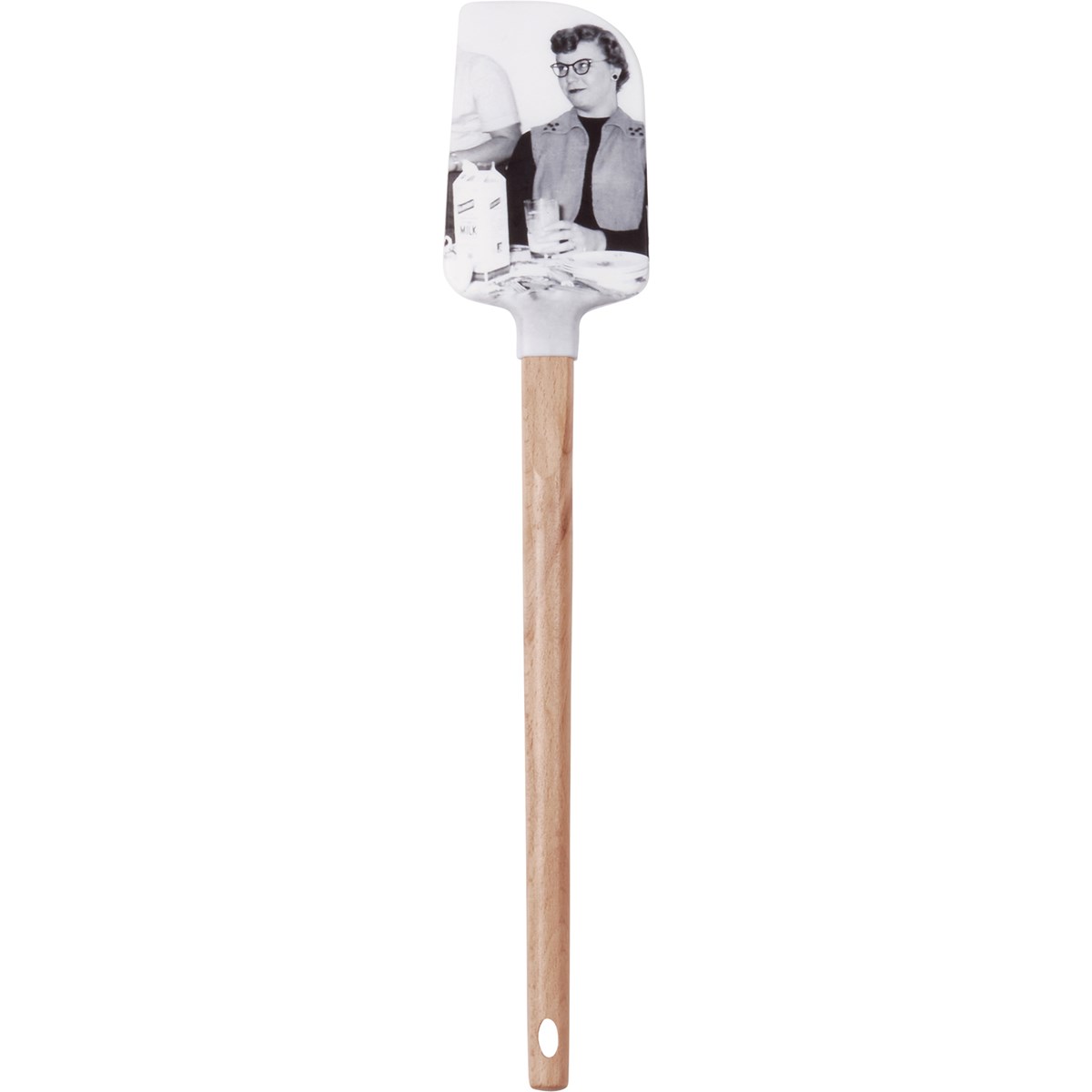 Spatula - If You Were Milk I'd Sniff You First - 2.50" x 13" x 0.50" - Silicone, Wood