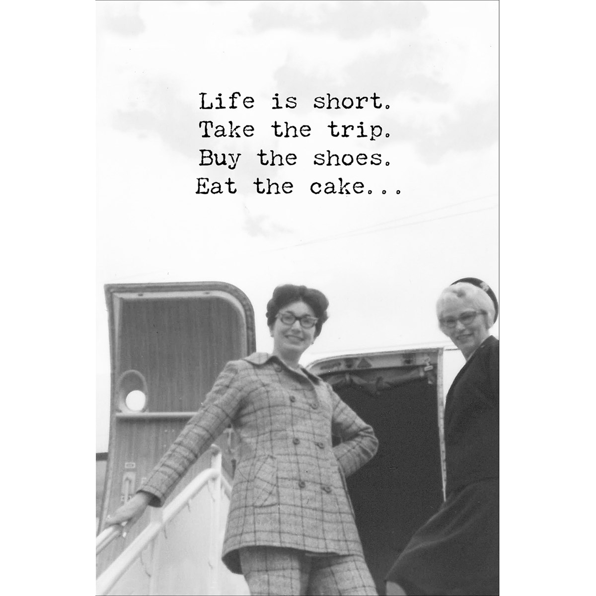 Life Is Short Eat The Cake Greeting Card - Paper