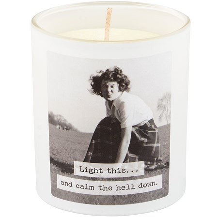 Calm Down Candle - Soy Wax, Glass, Cotton